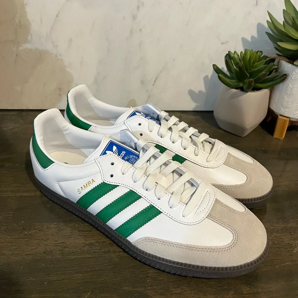 adidas Samba OG White/Green - Picture 10 of 12